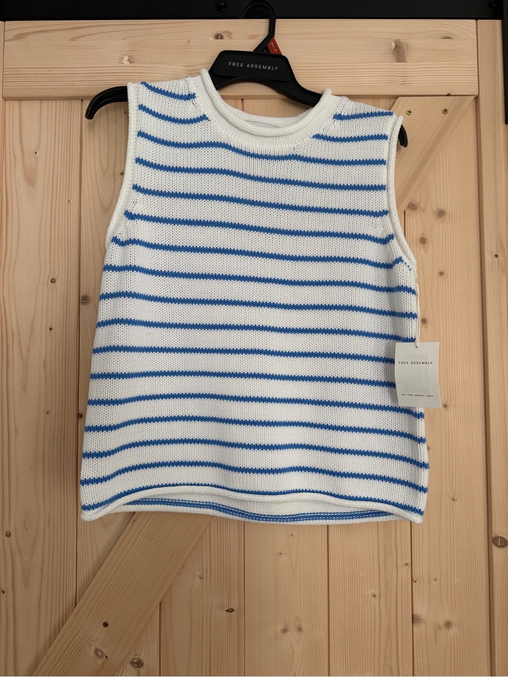 Teacher White & Blue Notebook Vest Top